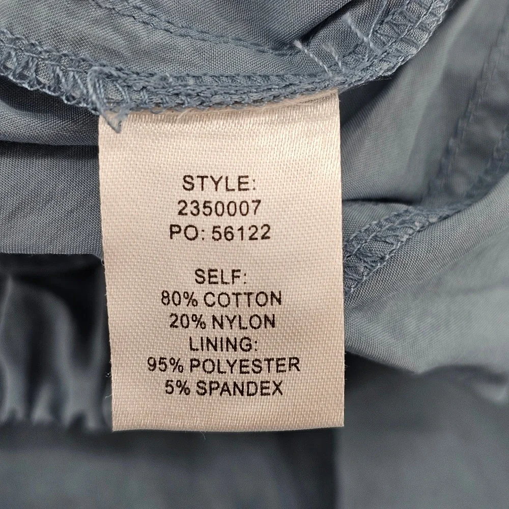 Current Air Midi Skirt Womens M Blue Paperbag Waist Utility Cargo 2350007